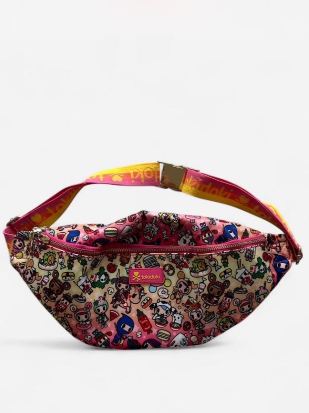 tokidoki Pink Multicolor Character Print Waist Bag